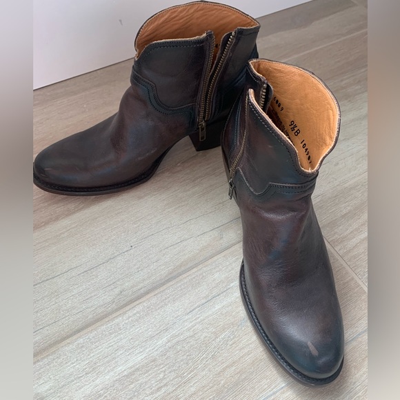 Brown Lucchese ankle boots sz 9.5 - Picture 2 of 5